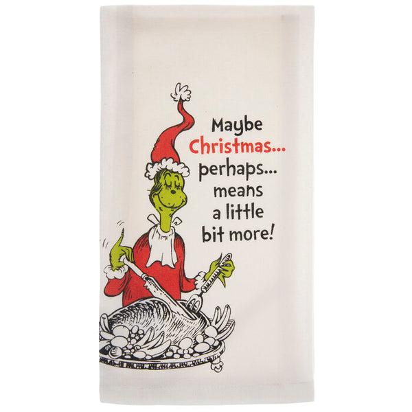 Grinch Stole Christmas Roast Beast Kitchen Towel
