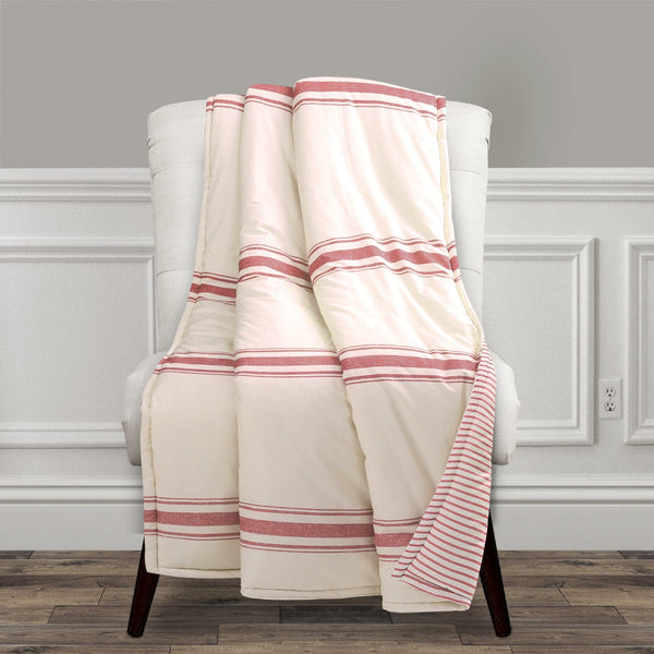 Farmhouse Stripe Throw Blanket