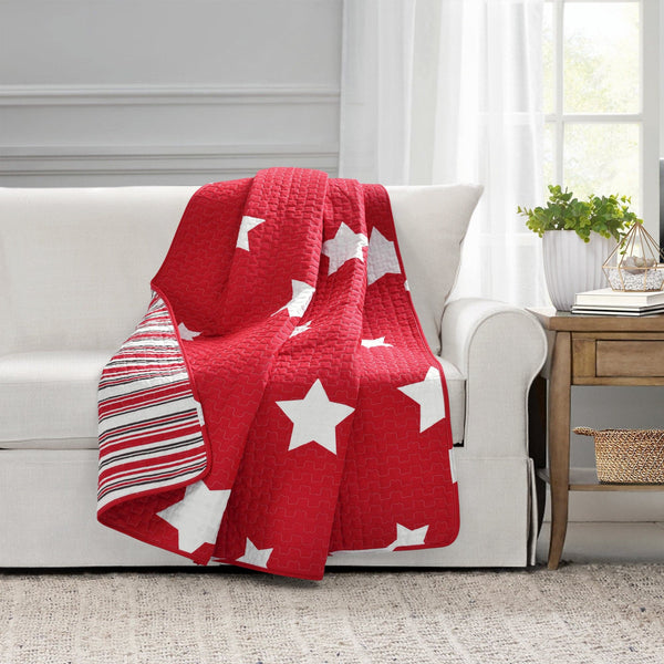 Star Reversible Cotton Throw Blanket