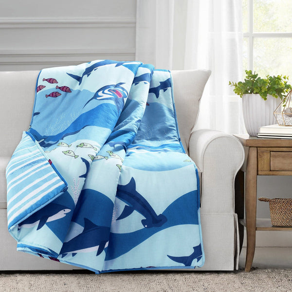 Shark All Over Throw Blanket