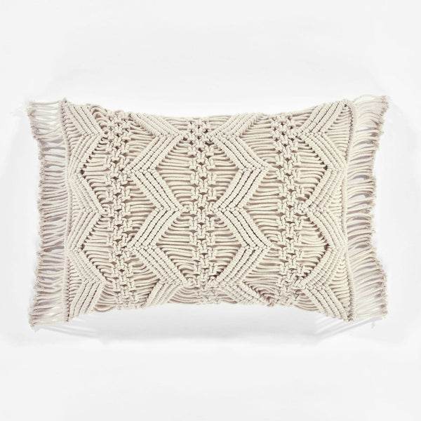 Studio Chevron Macrame Decorative Throw Pillow Cover