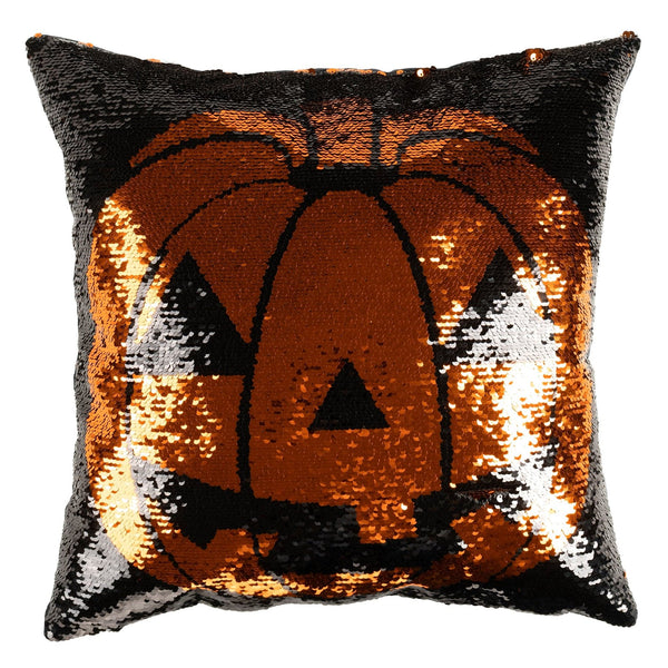 Sparkle Pumpkin Decorative Throw Pillow