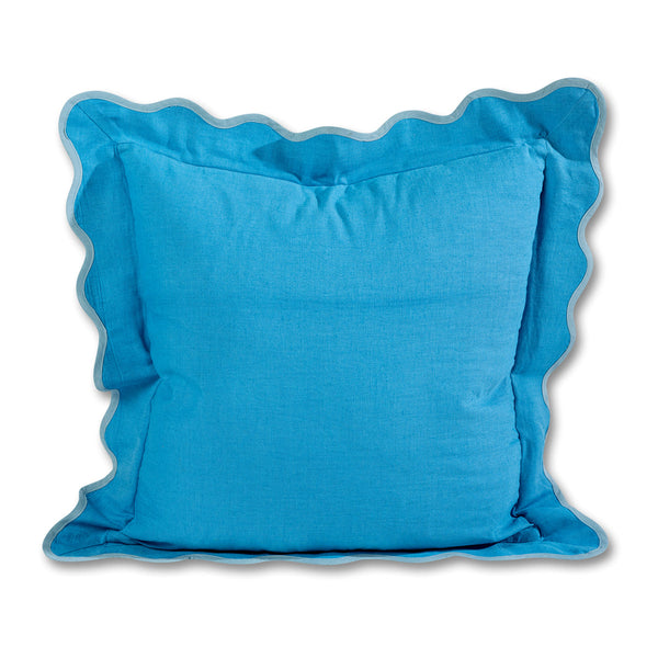 Darcy Linen Pillow - Peacock/Aqua