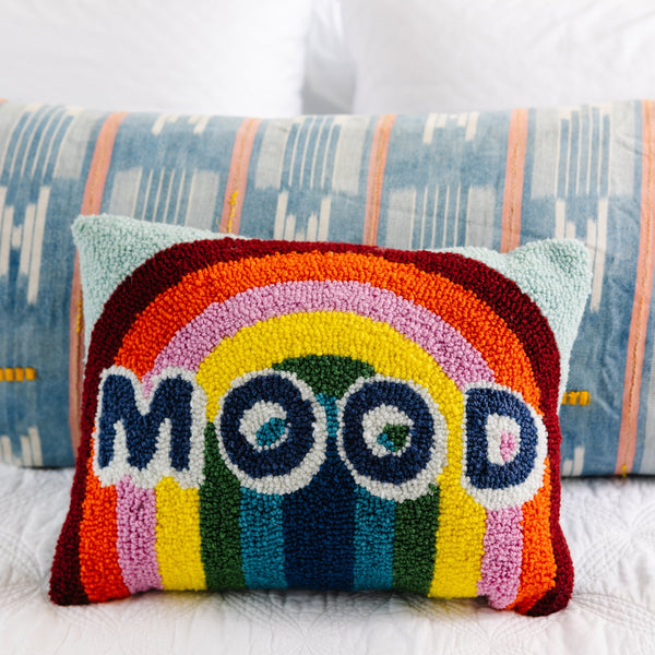Mood Hooked Throw Pillow