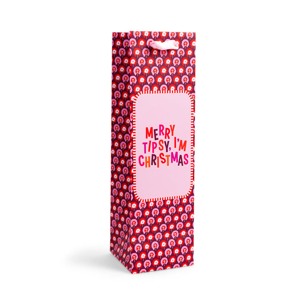 Wine Gift Bag - Merry Tipsy