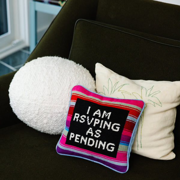 RSVP Needlepoint Pillow