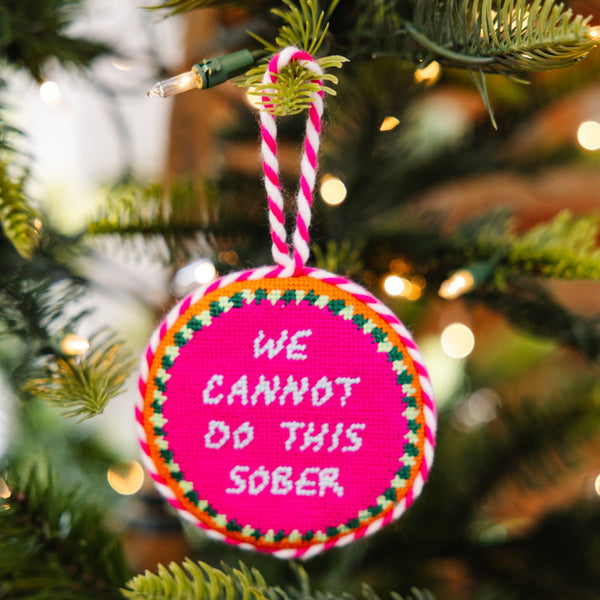 Needlepoint Ornament - Sober
