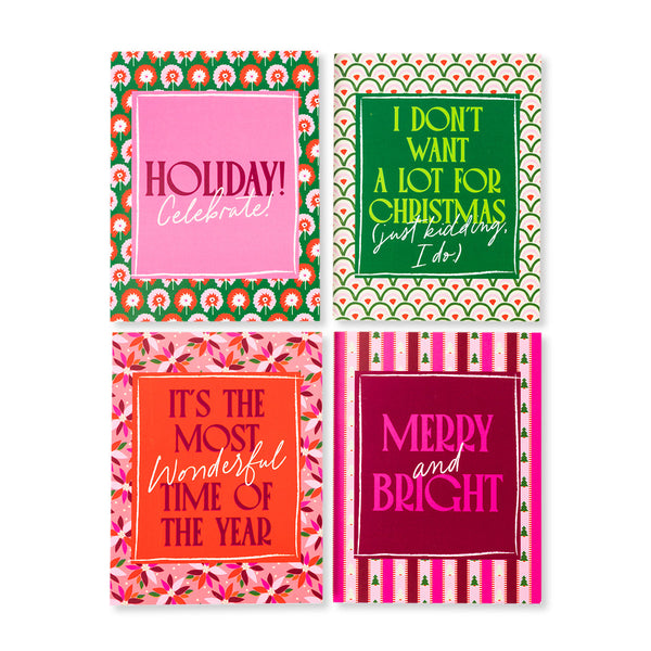 Furbish Boxed Holiday Christmas Greeting Card 8pc Set - Holiday Classic