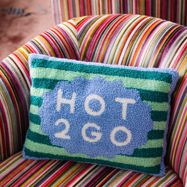 Hot To Go Hooked Throw Pillow