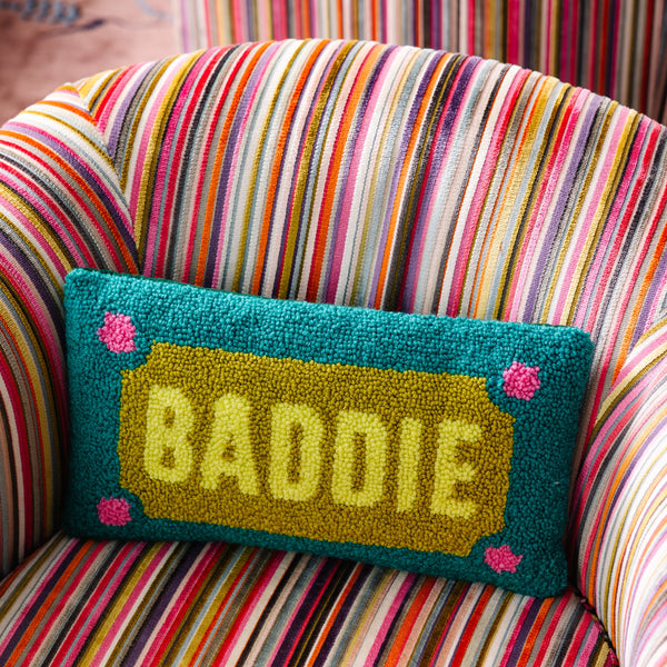 Baddie Hooked Throw Pillow