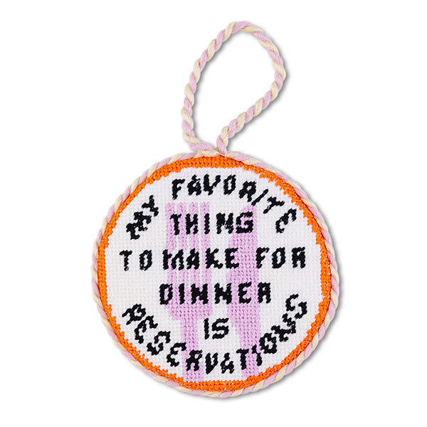 Needlepoint Ornament - Reservations