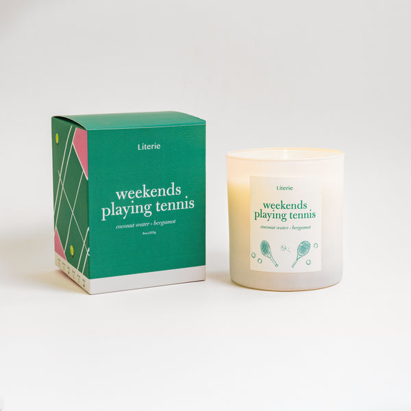 Weekends Playing Tennis Vegan Scented Candle