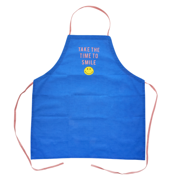 Cotton Apron - Blue - Smiley®