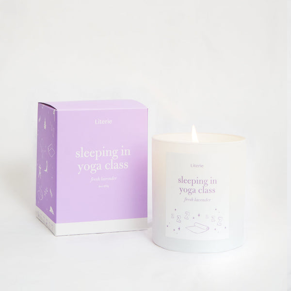 Sleeping in Yoga Class Vegan Scented Candle