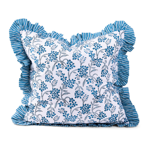 Ruffle Throw Pillow - Sanibel