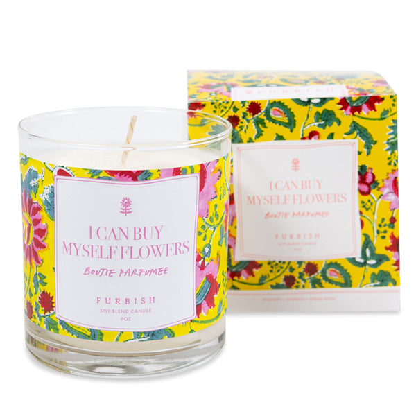 Statement Candle - Can Buy Myself Flowers