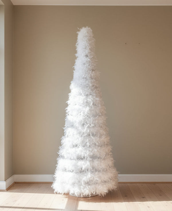 Tall American White Feather Tree -