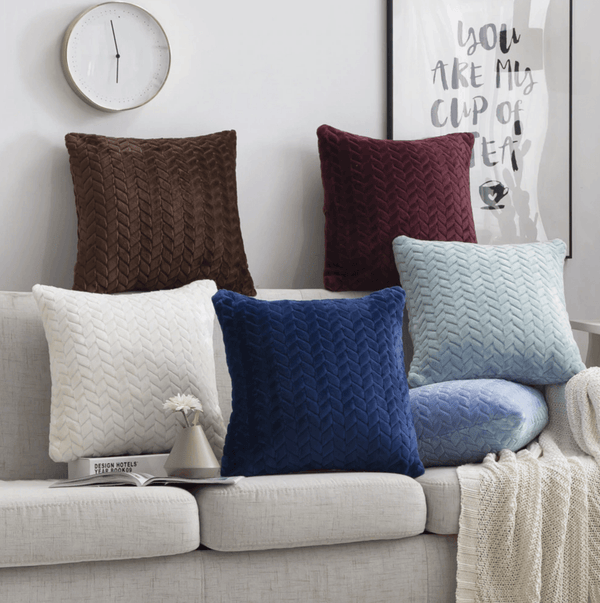 Plush Throw Pillow Cover