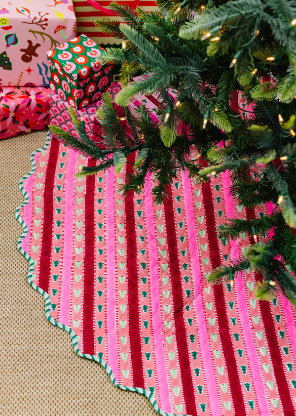 Snowwood Stripe Tree Skirt