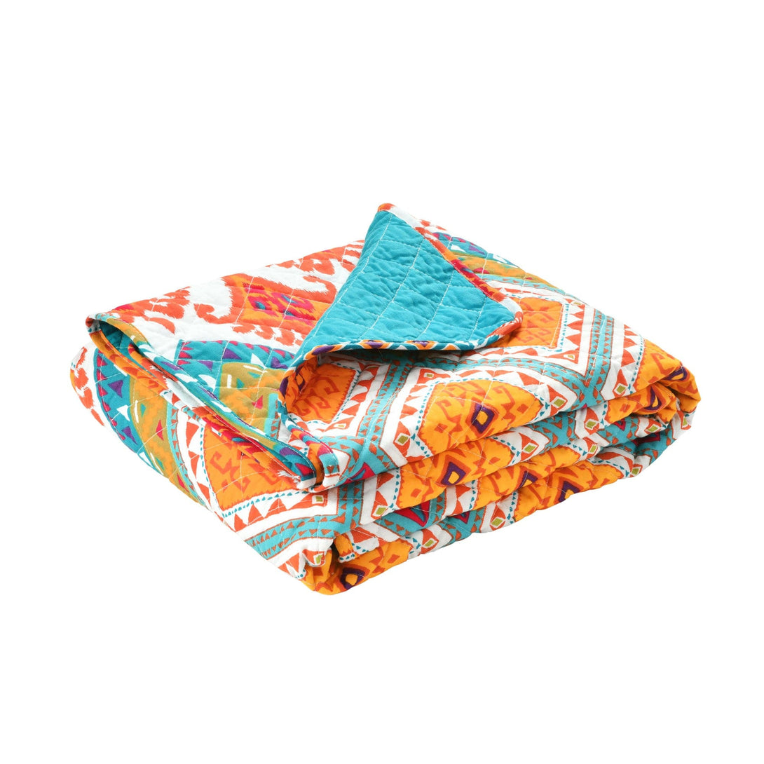 Boho Chevron Reversible Cotton Throw Blanket - Angelwreaths