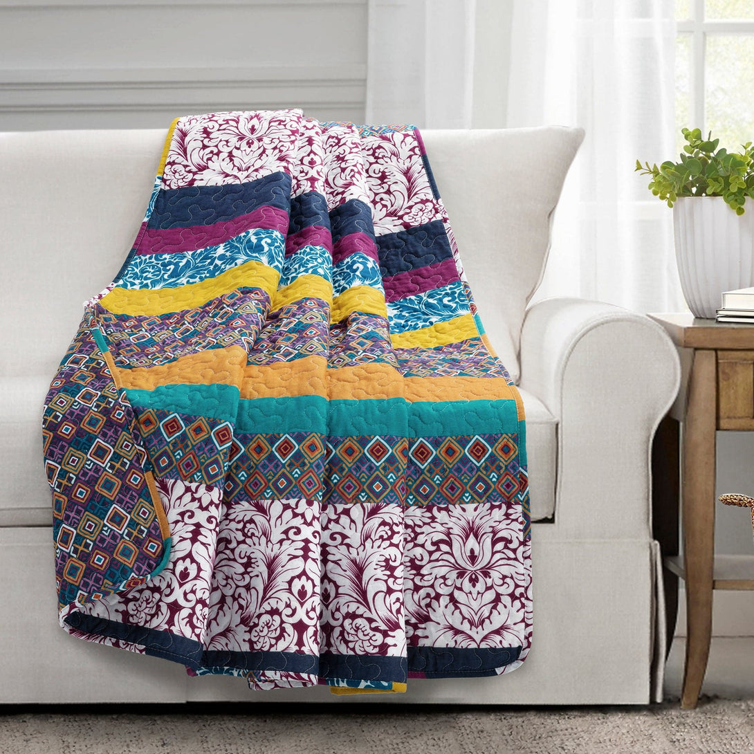 Boho Stripe Throw Blanket - Angelwreaths