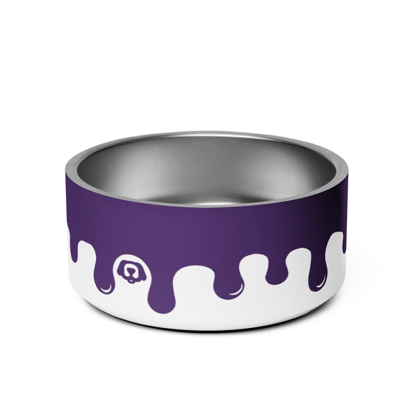 WUFORIA Pawcasso Purple Yam Paint Drip 32oz Dog Bowl