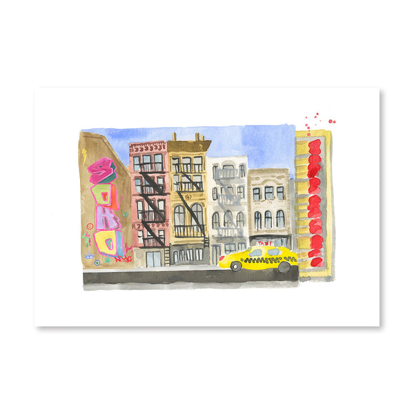 Soho Matchbook Illustration Print