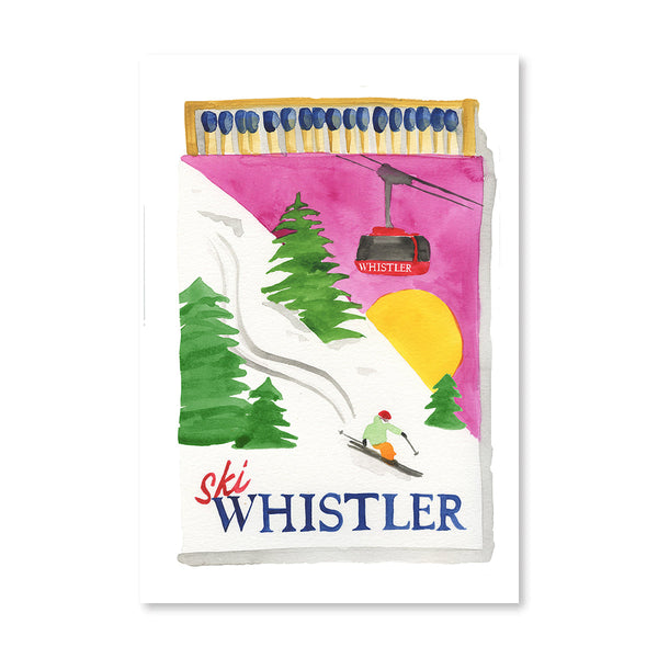 Whistler Matchbook Illustration Print