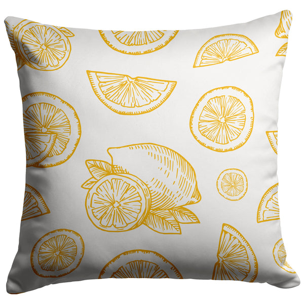 Lemon Squeeze Zippered Pillow