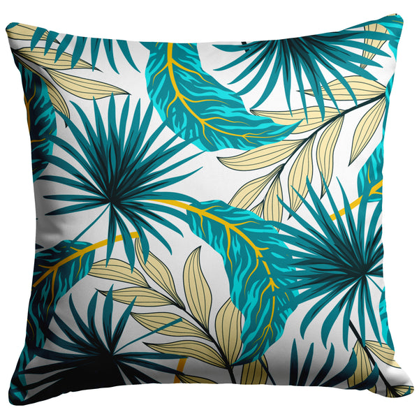 Tropics of Turquoise Zippered Pillow